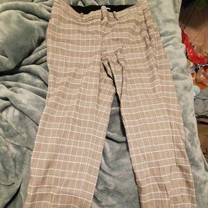 Houndstooth pattern dress pants
